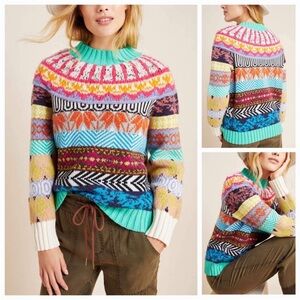 Ryan fair isle Anthropology sweater